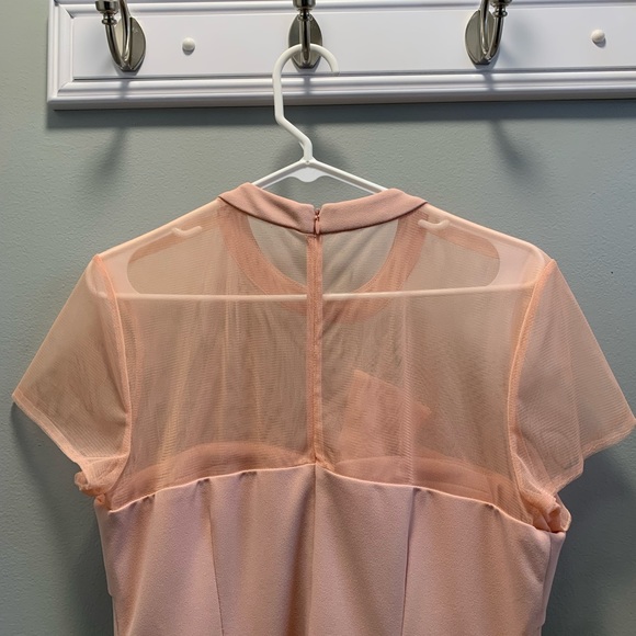 Gorgeous pale pink dress. Mother of the bride Comfortable, lined. - Picture 3 of 3